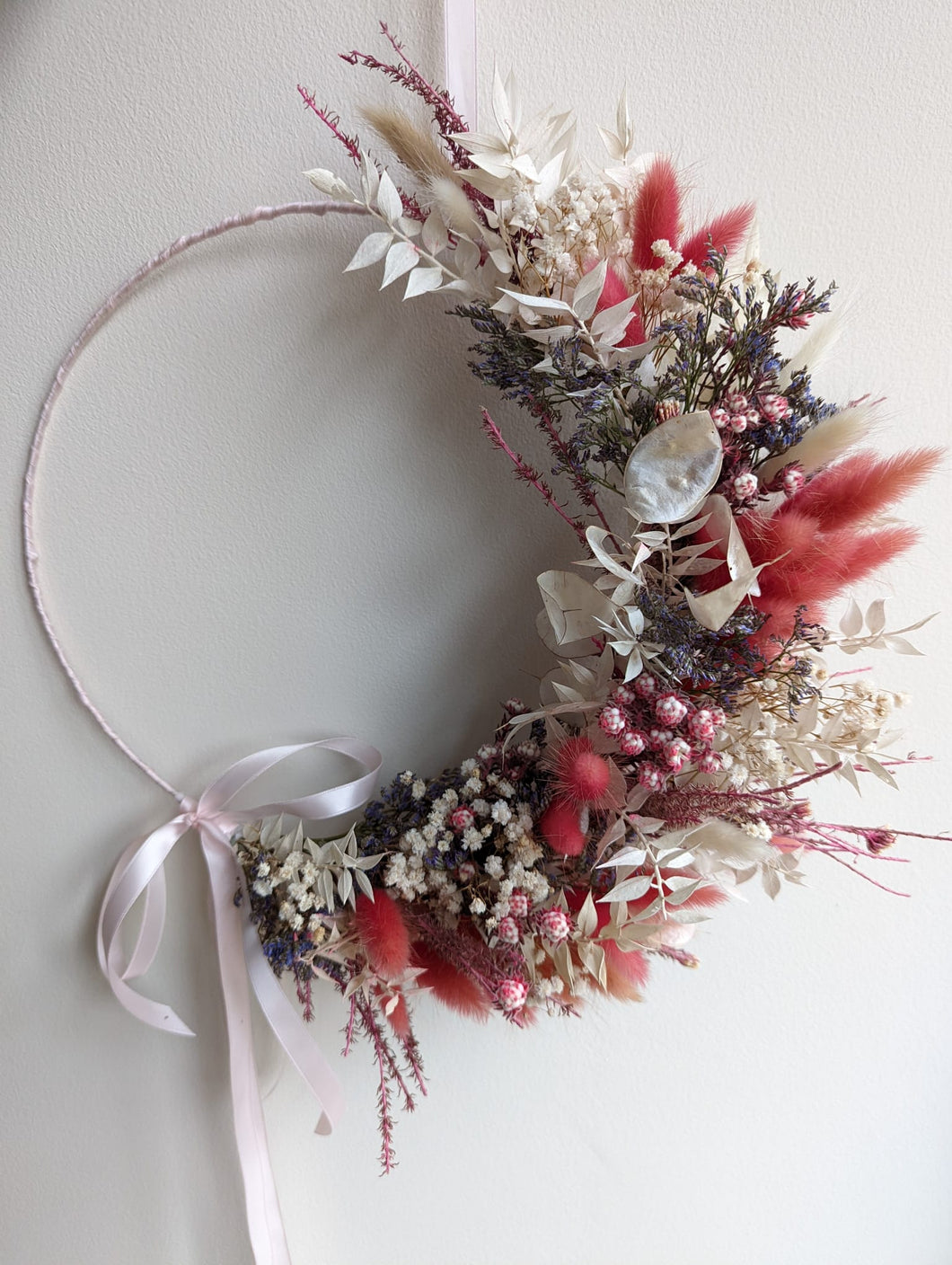 Crescent Dried Flower Wreath